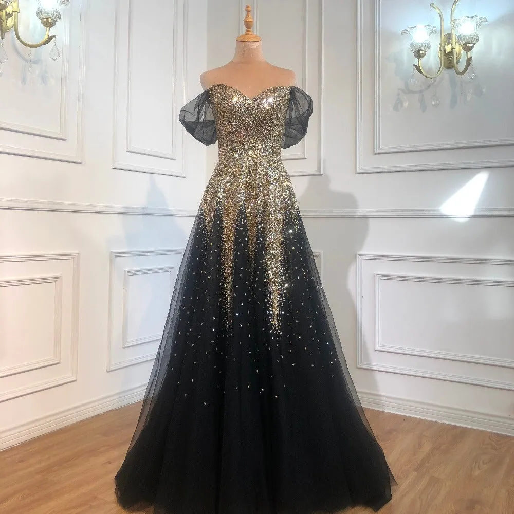 Marigold Sparkles Beading Evening Dress