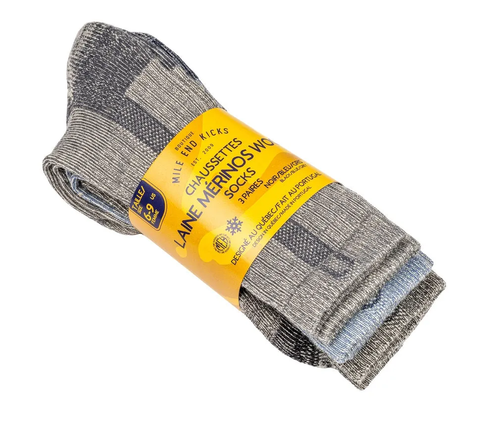 MEK Merino Wool Socks | 3 Pack