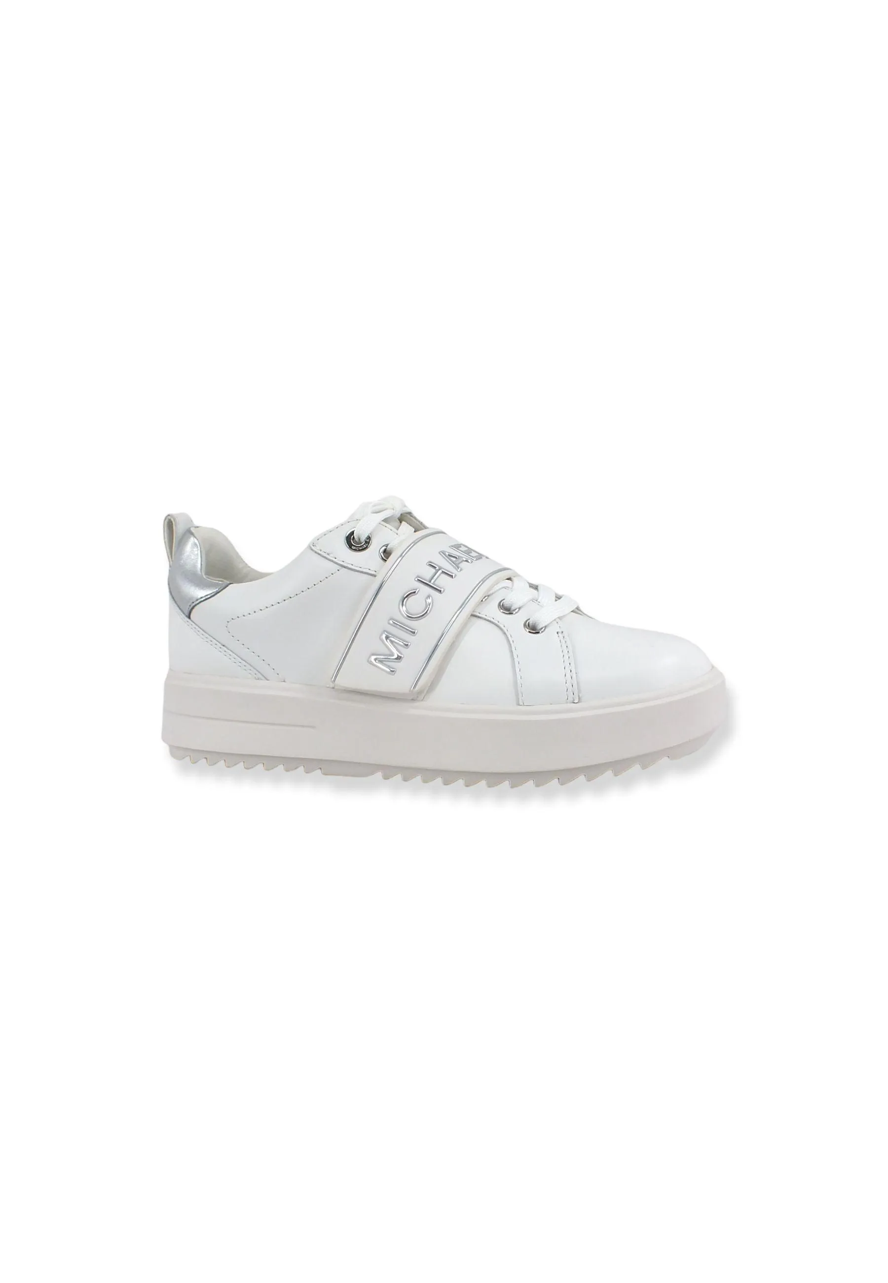 MICHAEL KORS Emmett Strap Sneaker Donna Optic White 43T2ETFS4L