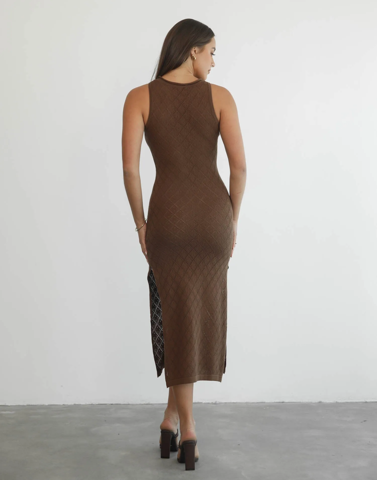 Moonstone Maxi Dress (Brown)