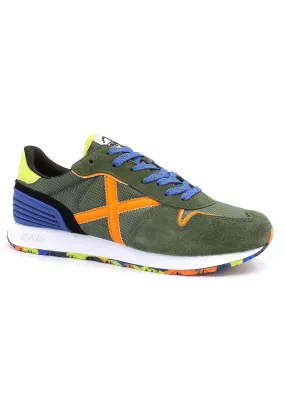 MUNICH Massana 493 Sneaker Uomo Military Green Orange 8620493