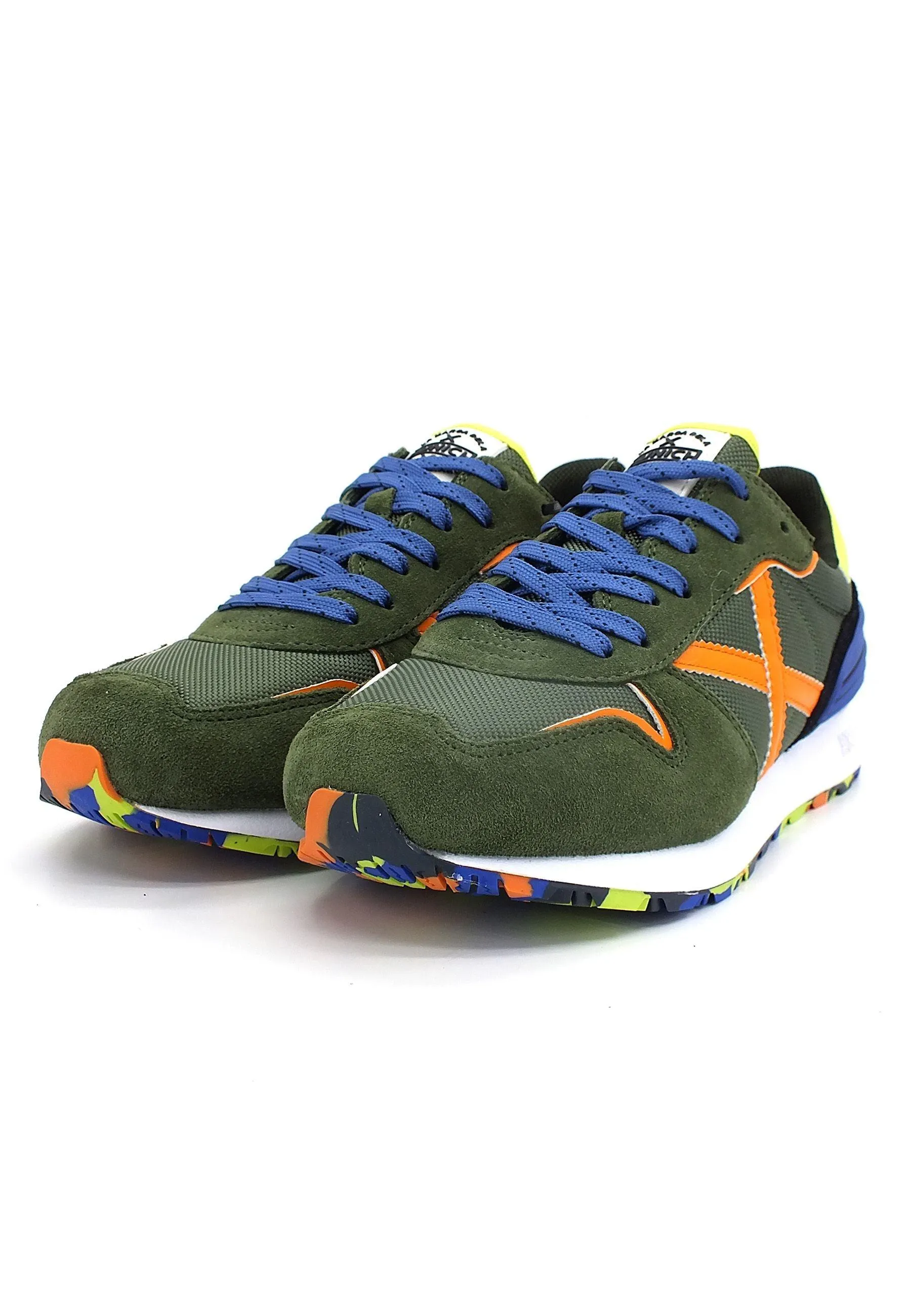 MUNICH Massana 493 Sneaker Uomo Military Green Orange 8620493