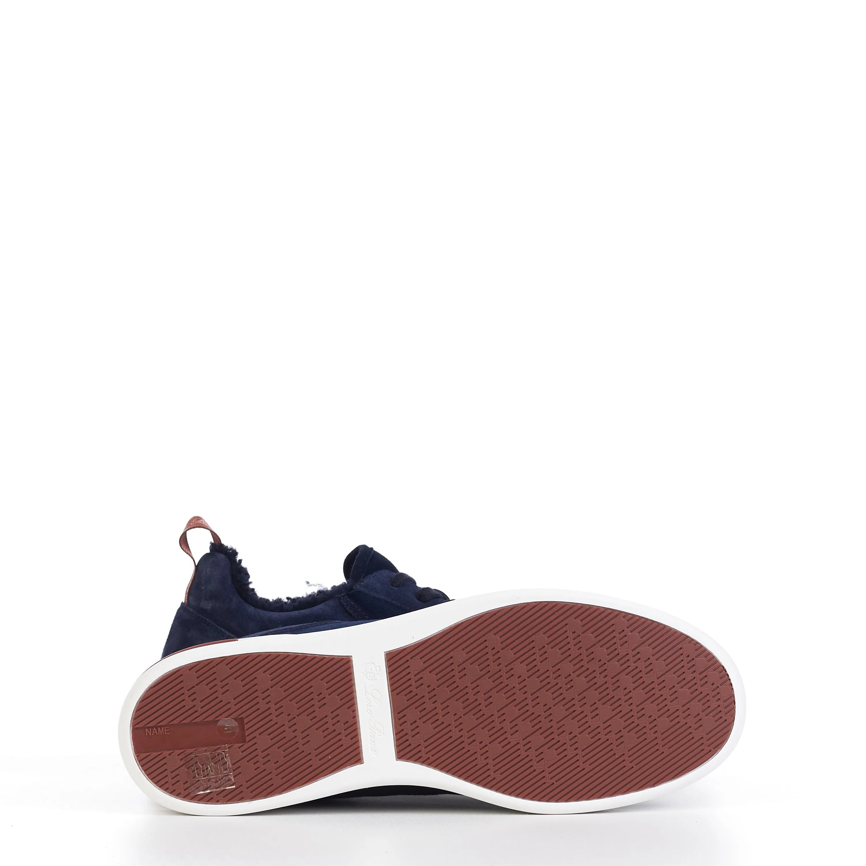 Newport Sneaker With Shearling Lining In Navy Blue Suede