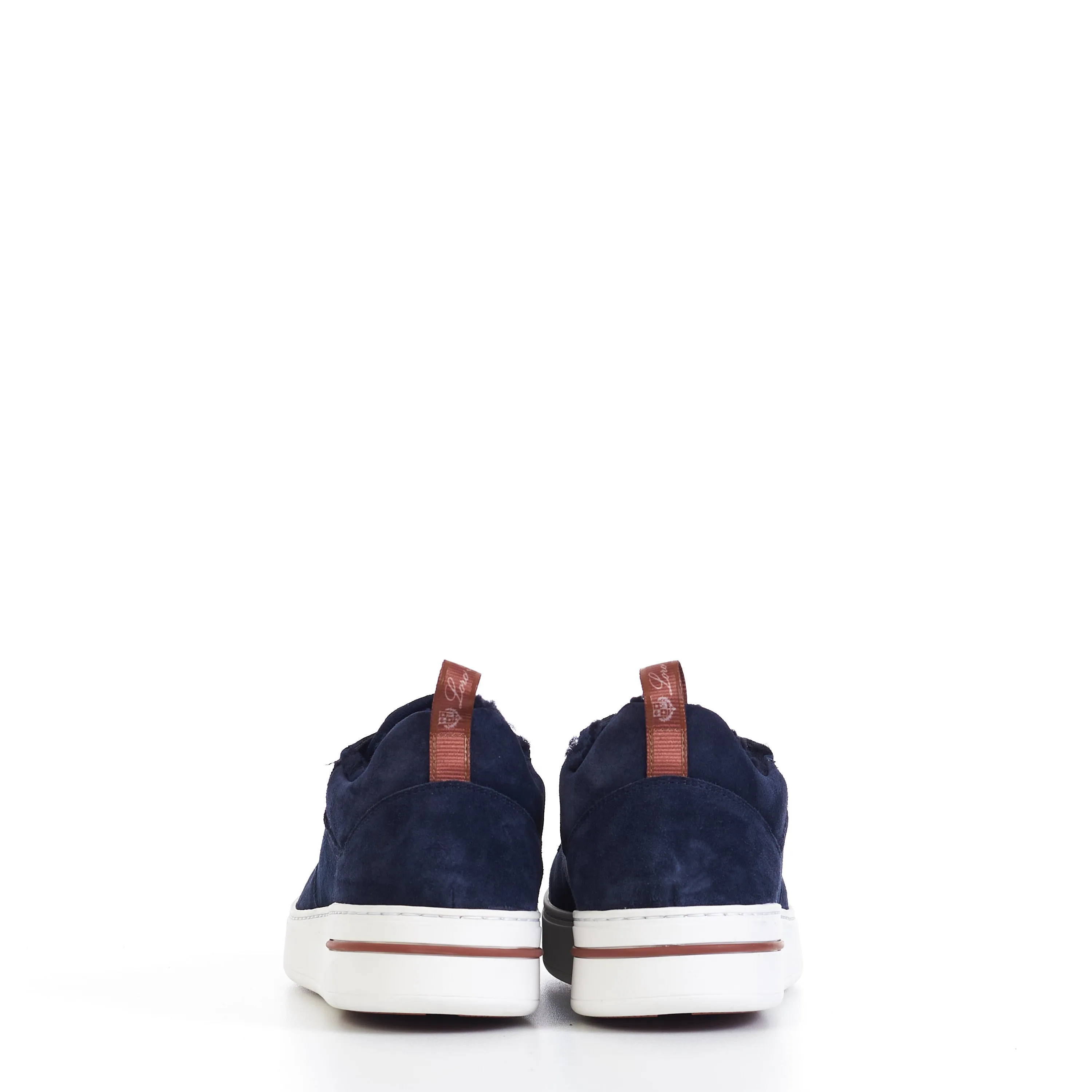 Newport Sneaker With Shearling Lining In Navy Blue Suede