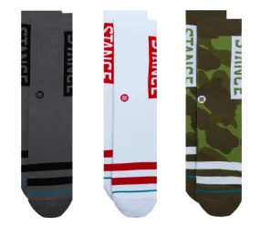 OG Cotton Crew Socks 3 Pack