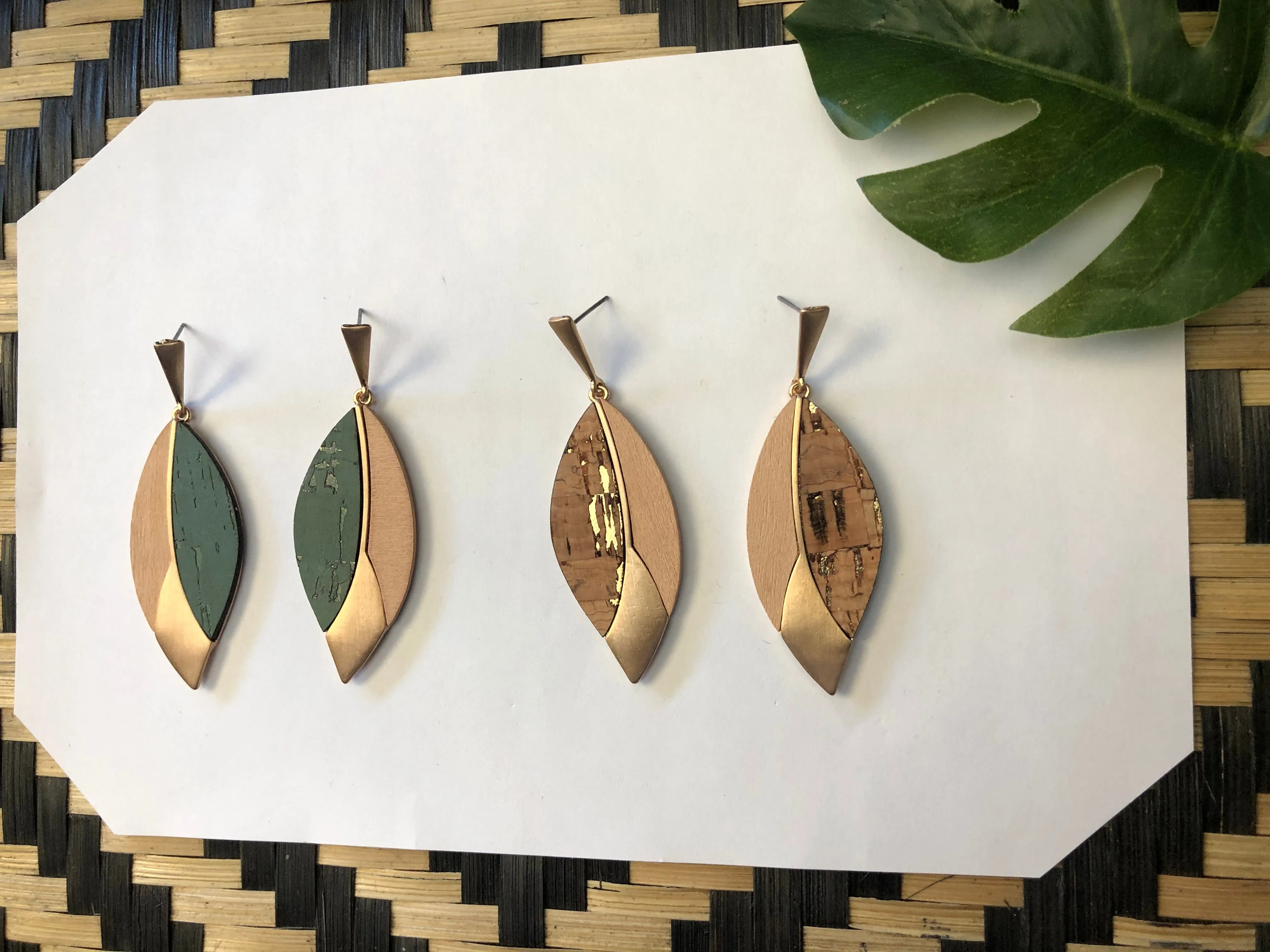 Olivera Leaf Earrings