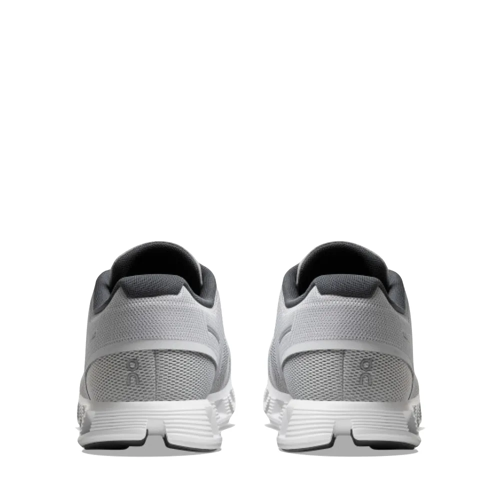 On Men's Cloud 5 Sneaker in Glacier/White