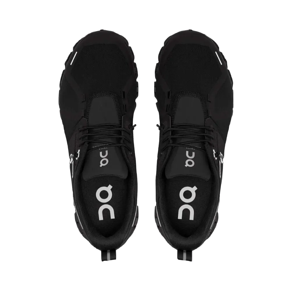 On Women's Cloud 5 Waterproof Sneaker in All Black