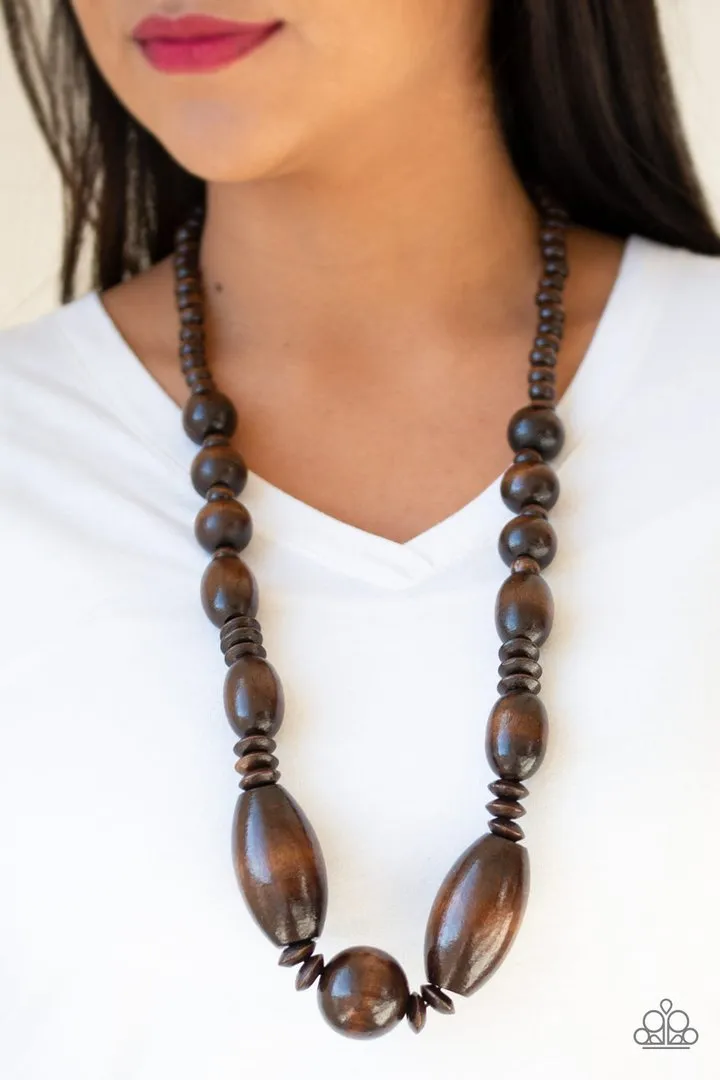 Paparazzi Summer Breezin' - Brown Necklace