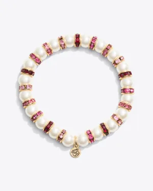 Pearl Gem Stripe Stetch Bracelet