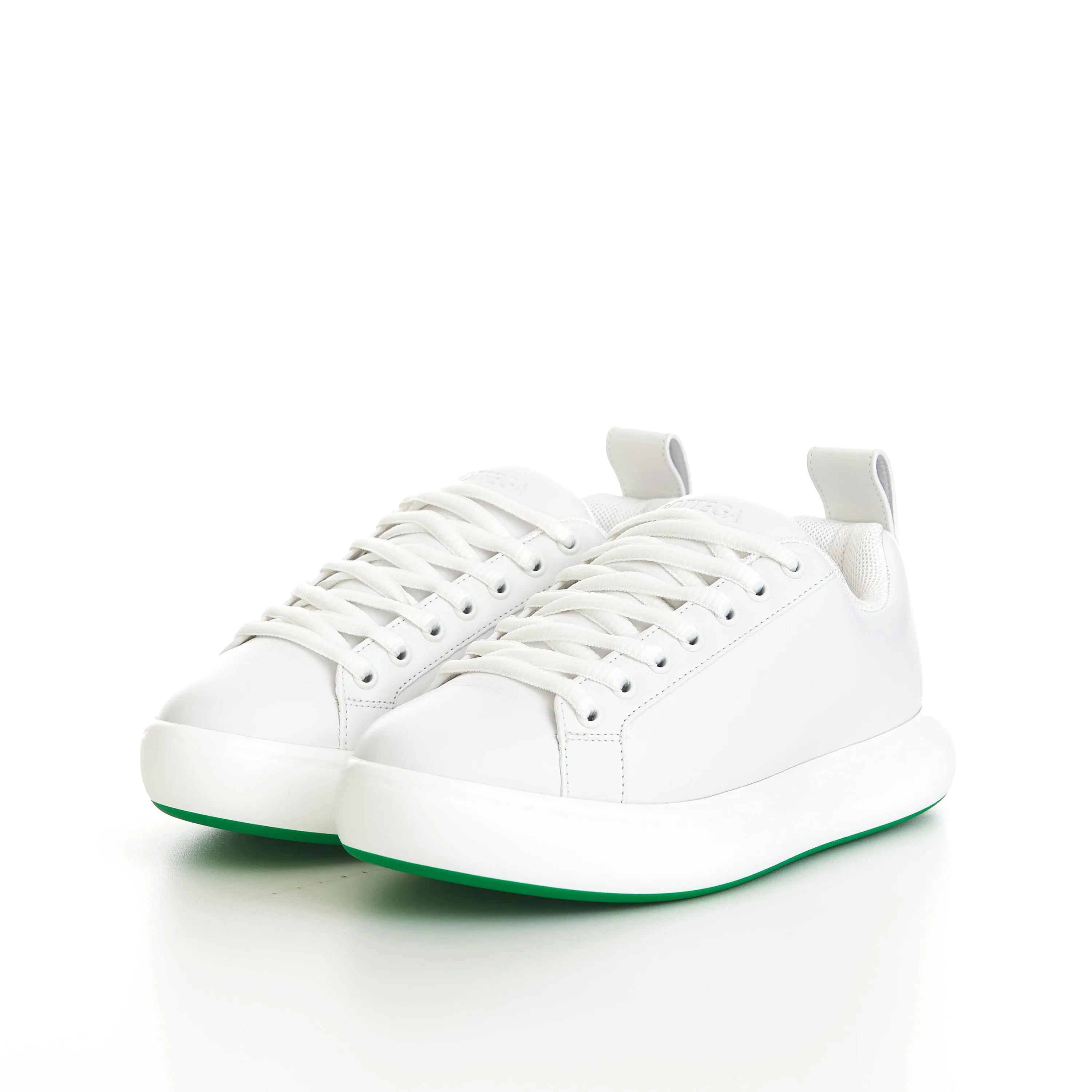 Pillow Sneaker In Optic White Leather