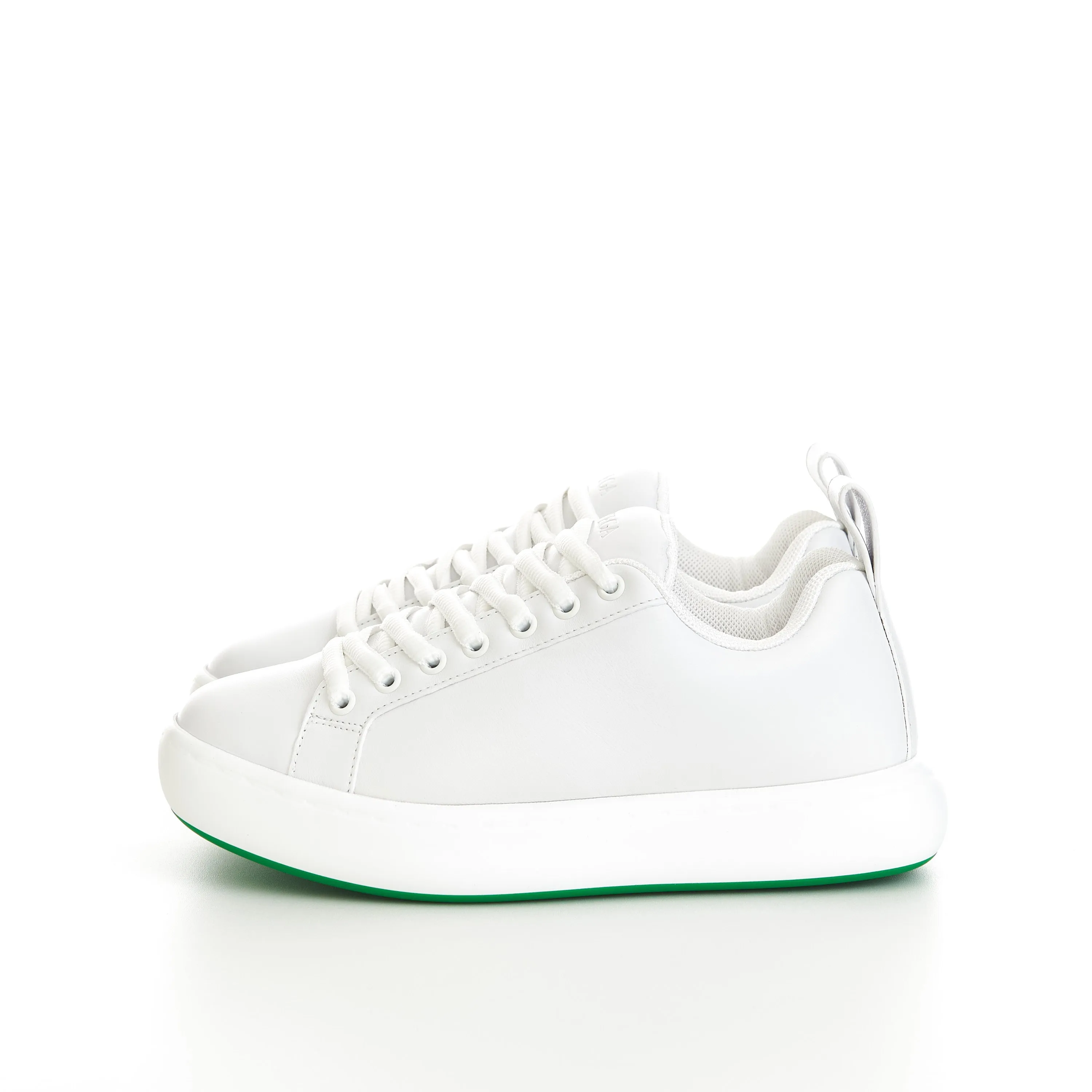 Pillow Sneaker In Optic White Leather