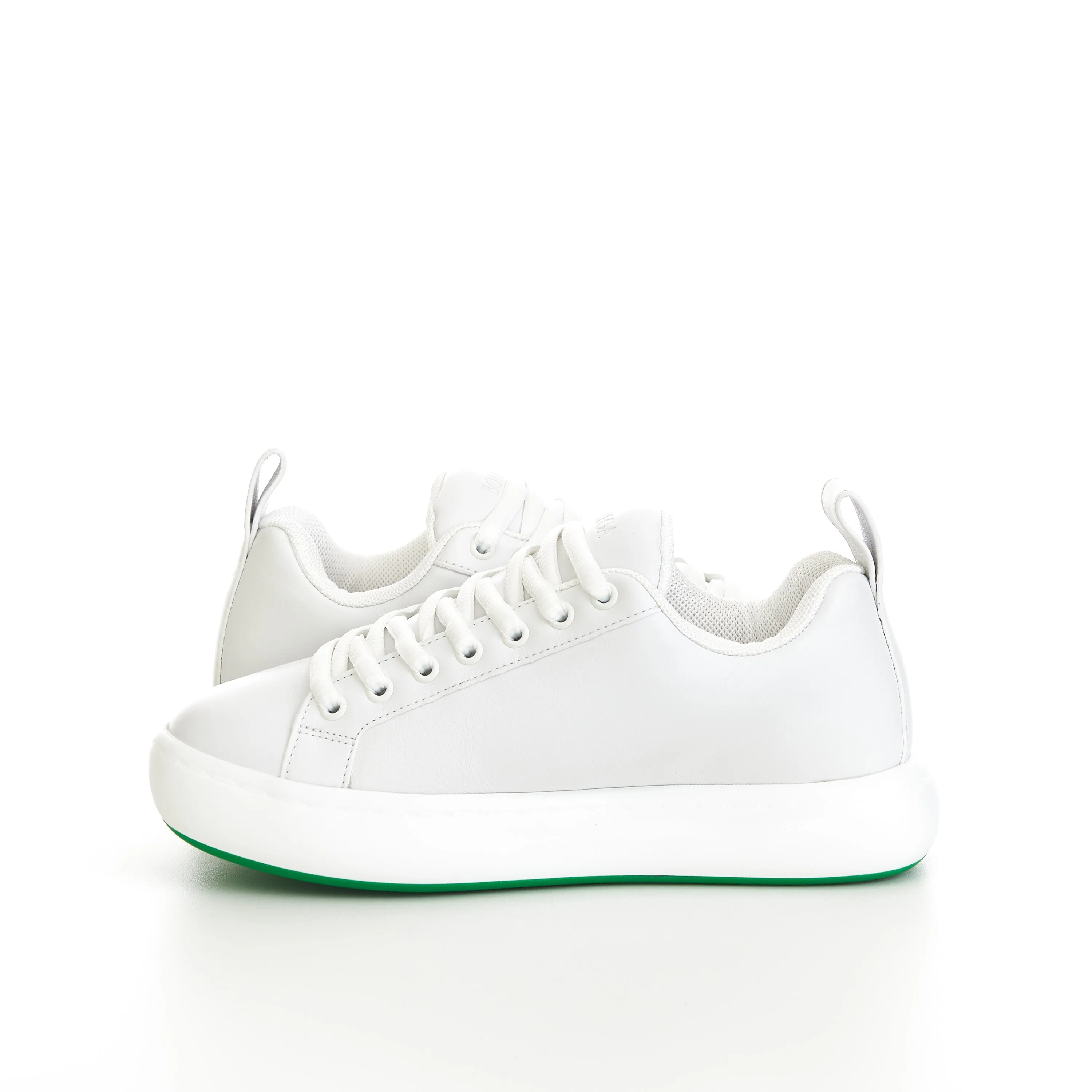 Pillow Sneaker In Optic White Leather