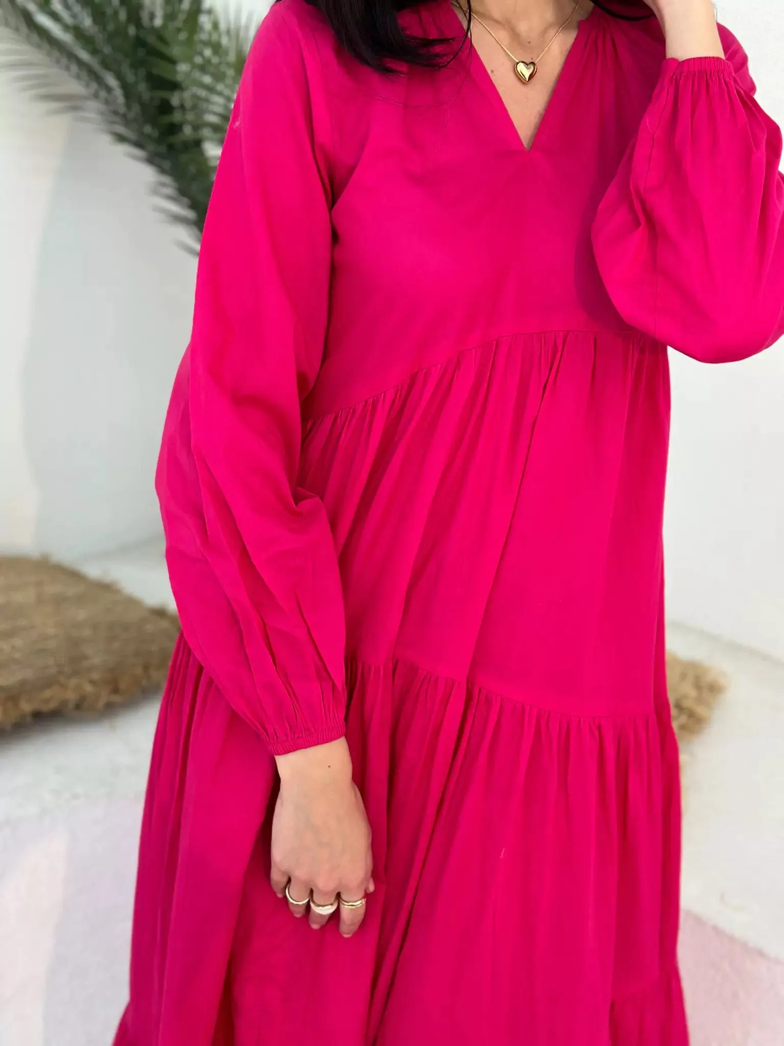 Pink Lush Cotton Summer Dress