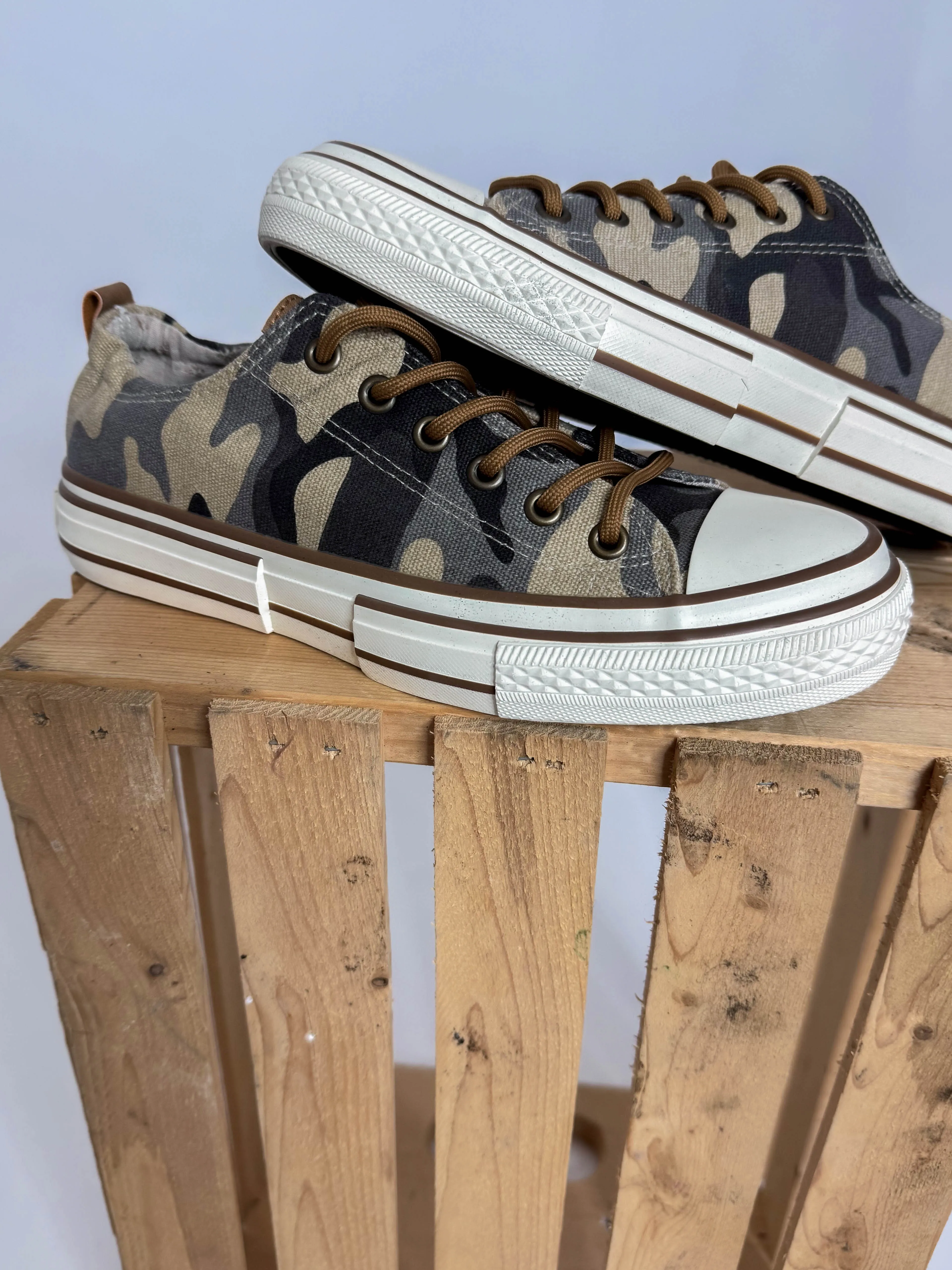 Plain Jane Camo Slip On Sneaker-FINAL SALE