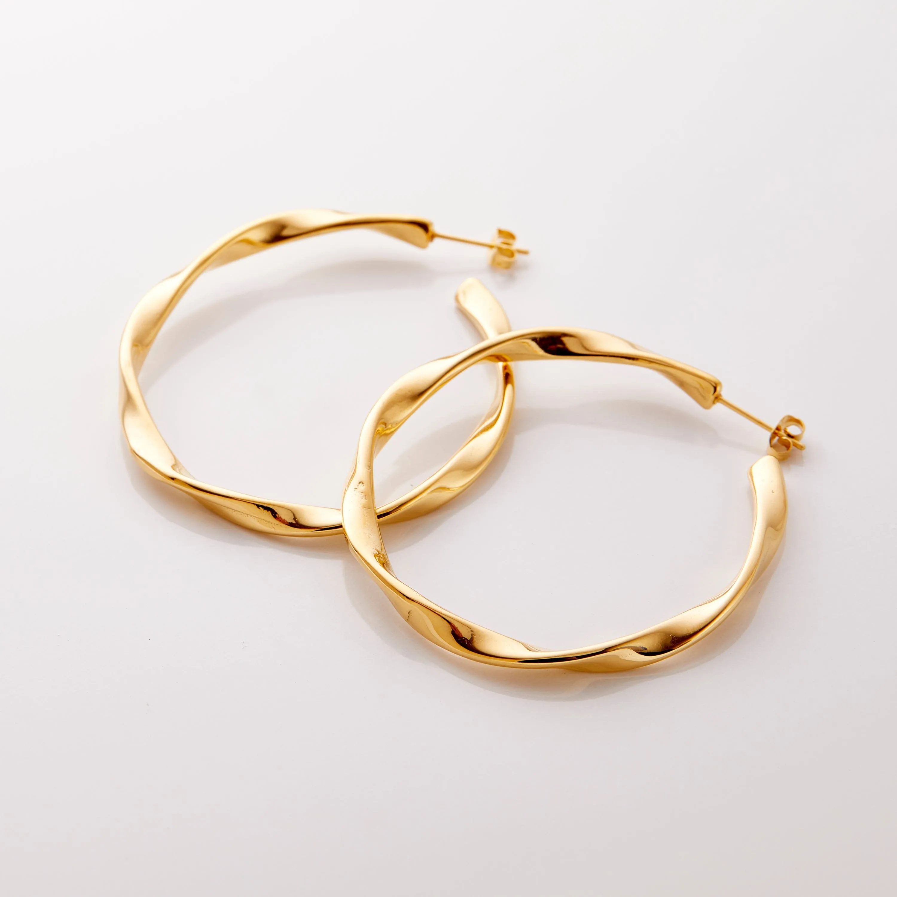 Ripple Hoop Earrings