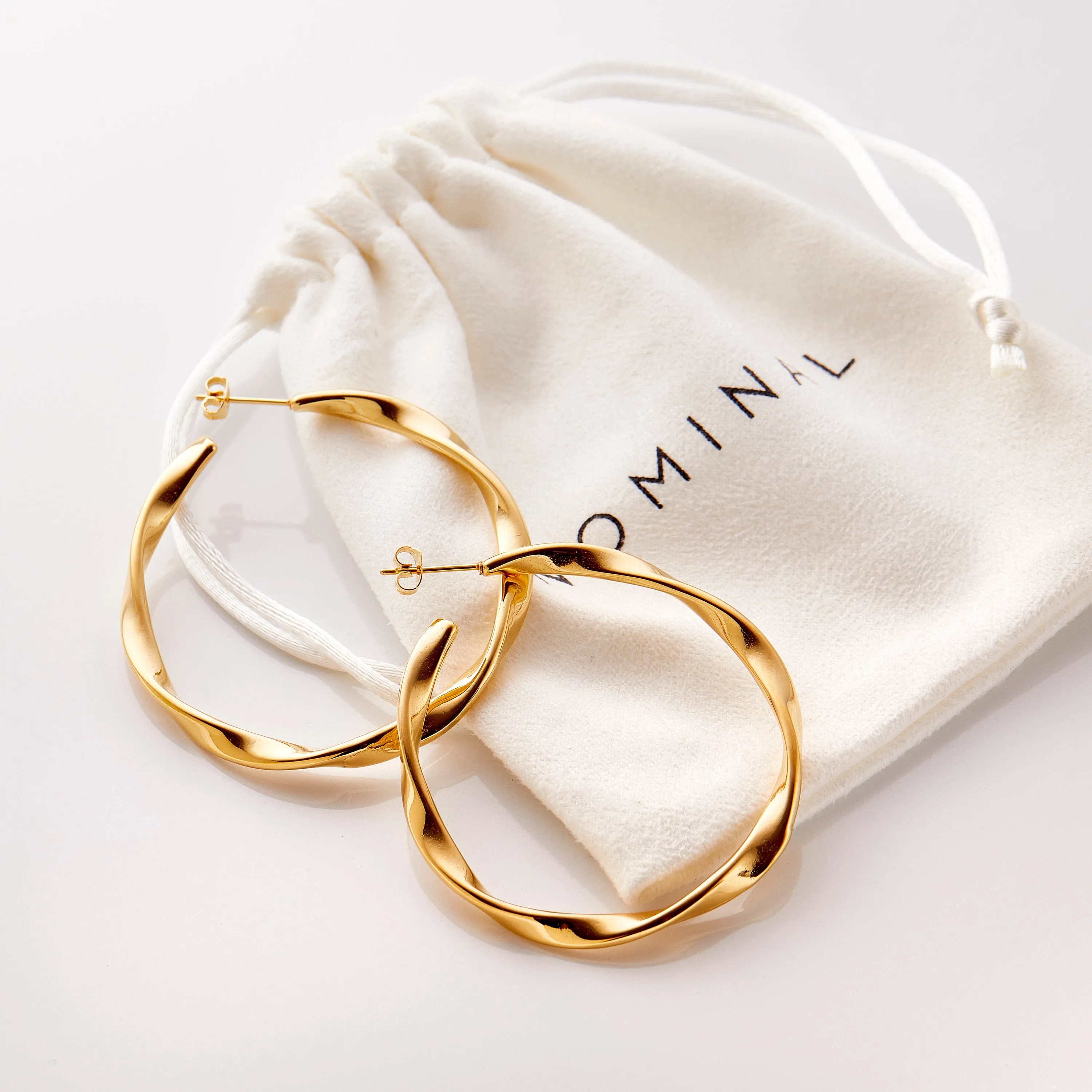 Ripple Hoop Earrings