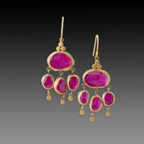 Ruby Chandelier Earrings