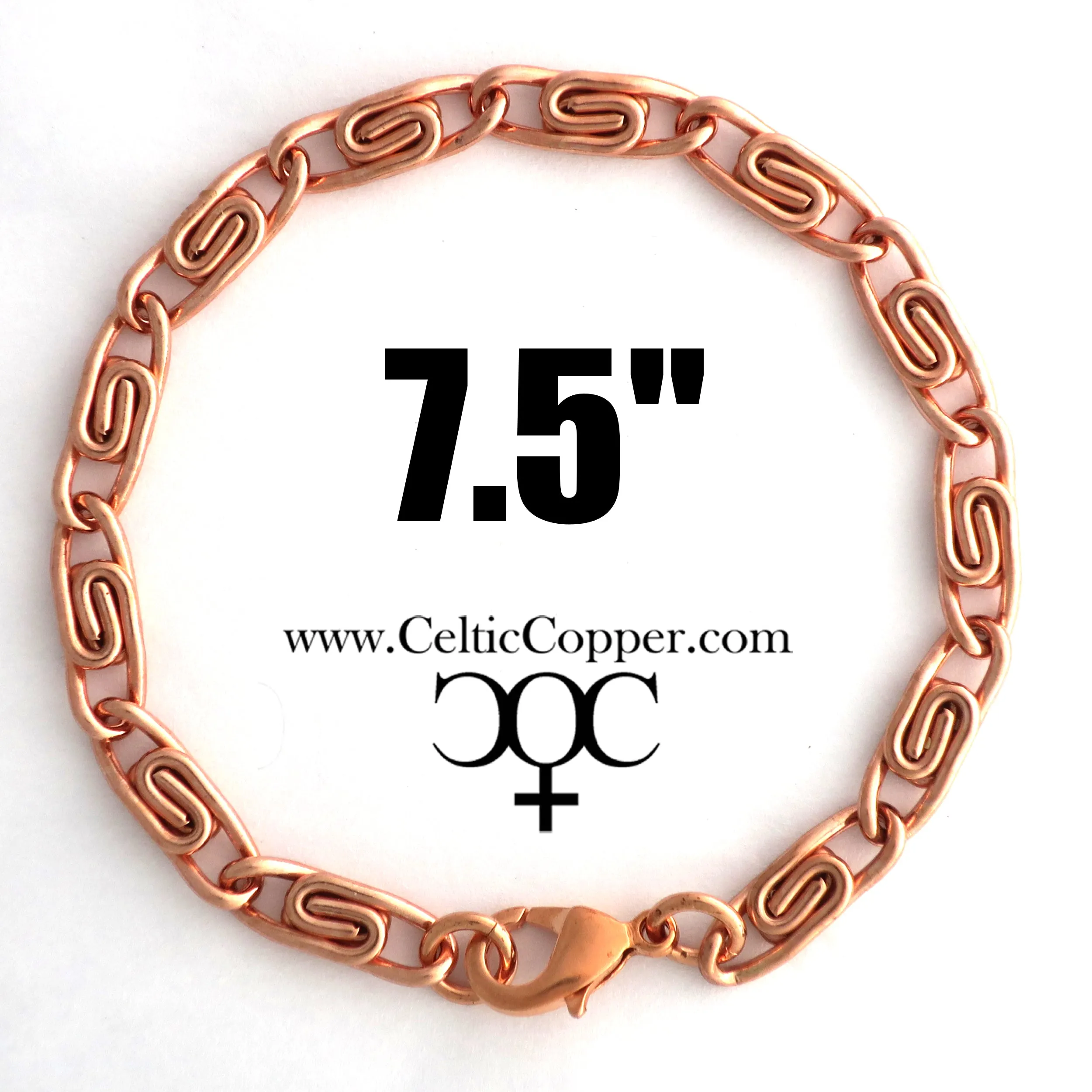 Scroll Chain | Copper Jewelry Set | Solid Copper Chain Necklaces | Bracelet SET66