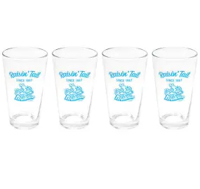 Set of 4 HiJackers Pint Glasses