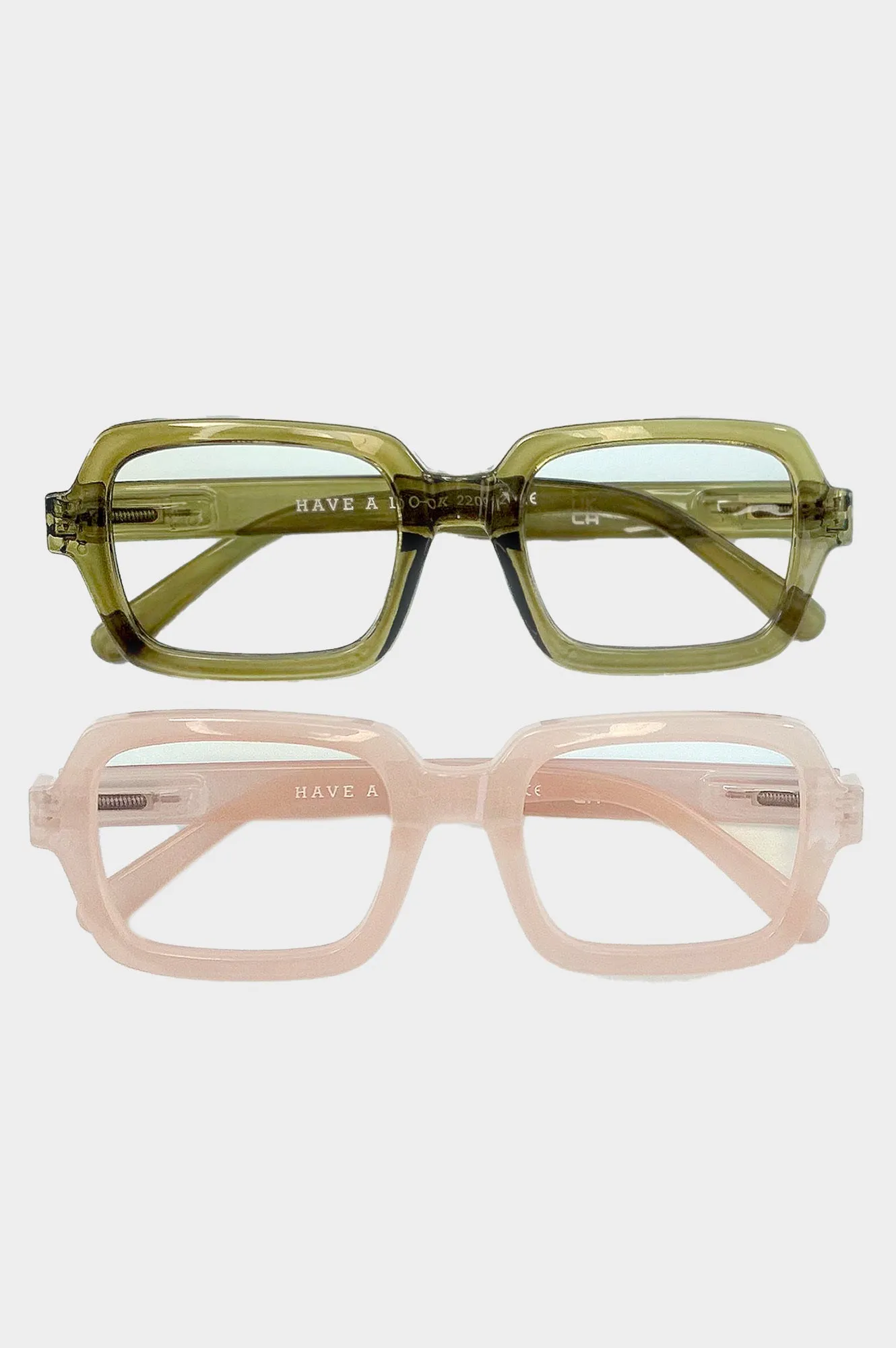 Square Reading Glasses | Nude