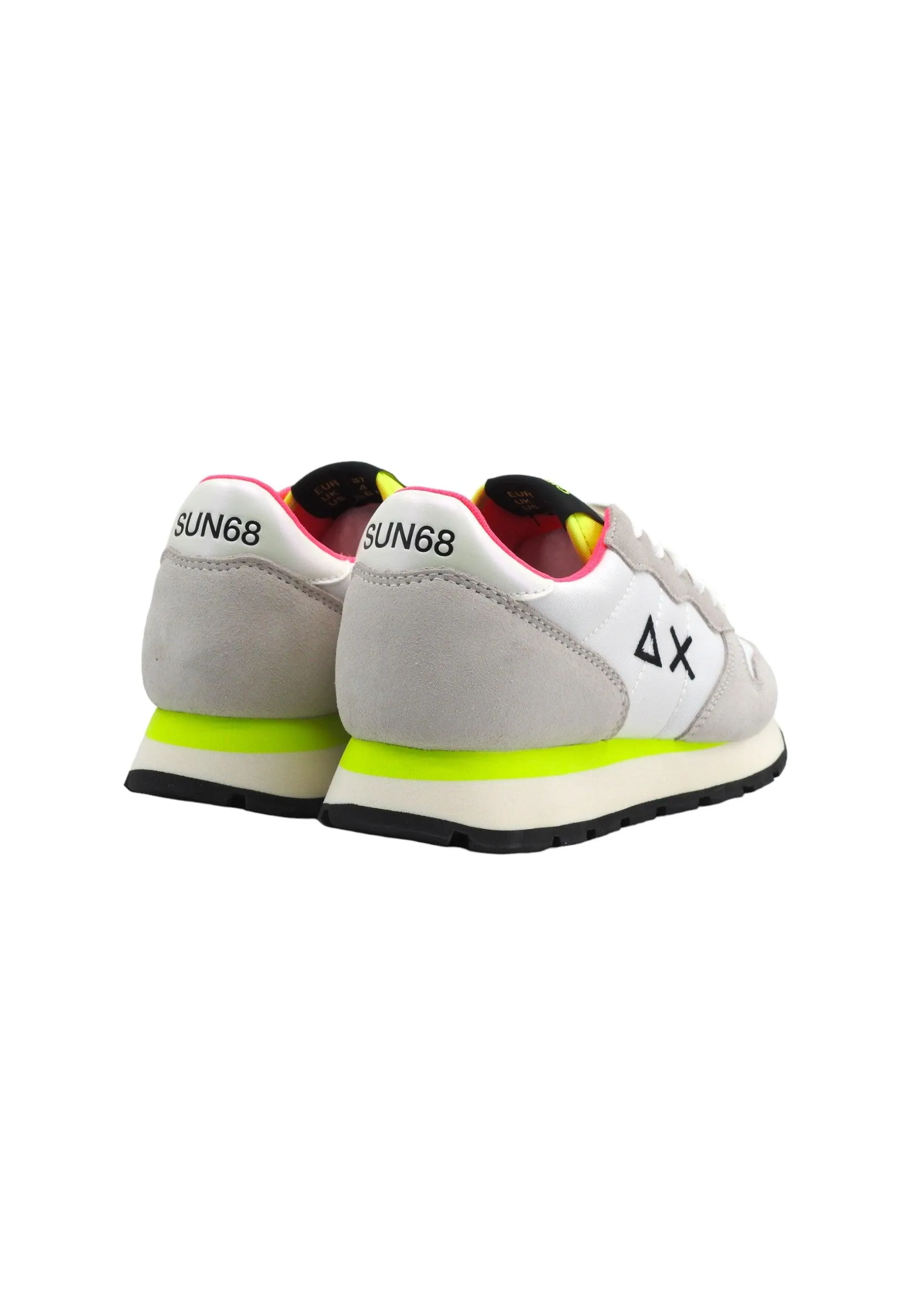 SUN68 Allt Solid Sneaker Donna Bianco Giallo Z34201