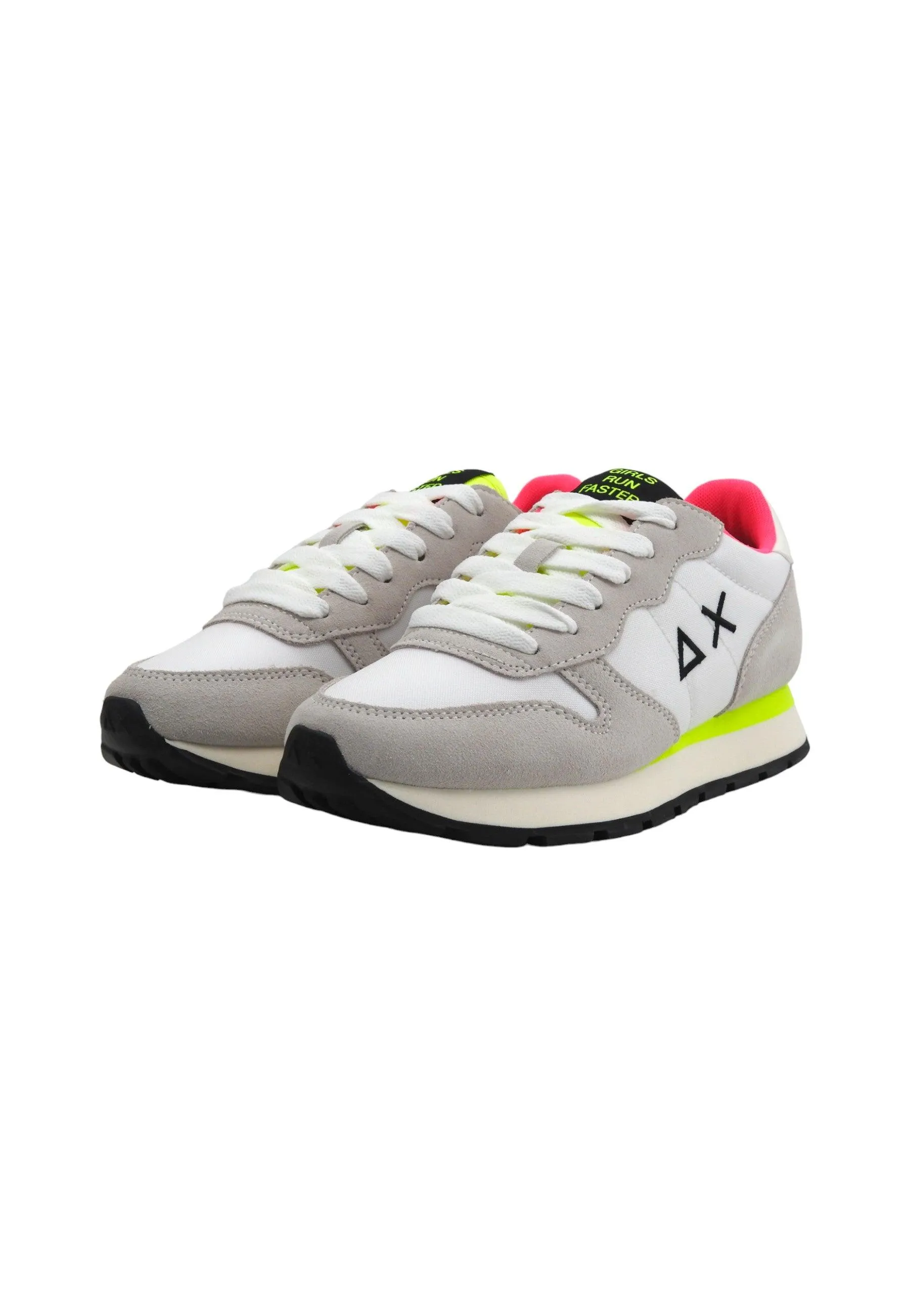 SUN68 Allt Solid Sneaker Donna Bianco Giallo Z34201