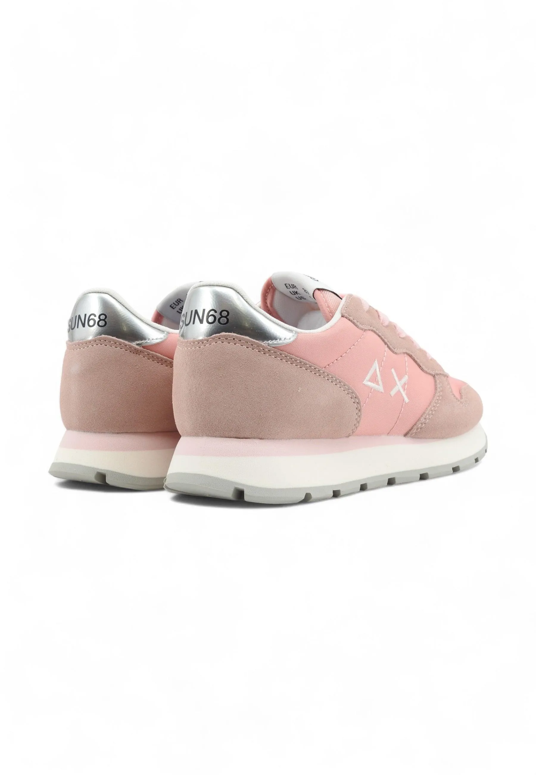 SUN68 Ally Gold Silver Sneaker Donna Rosa Z34202