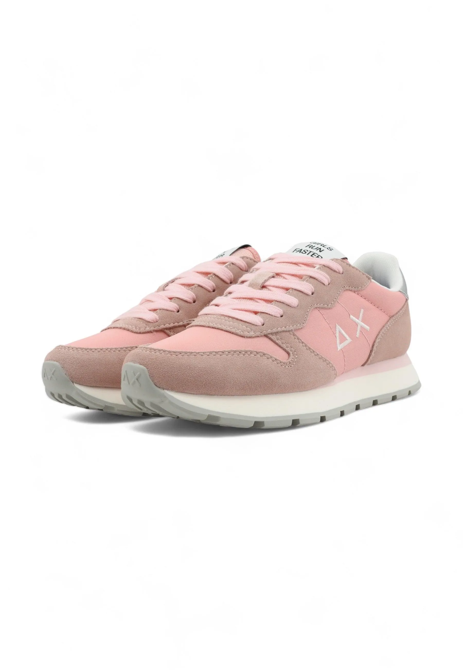 SUN68 Ally Gold Silver Sneaker Donna Rosa Z34202