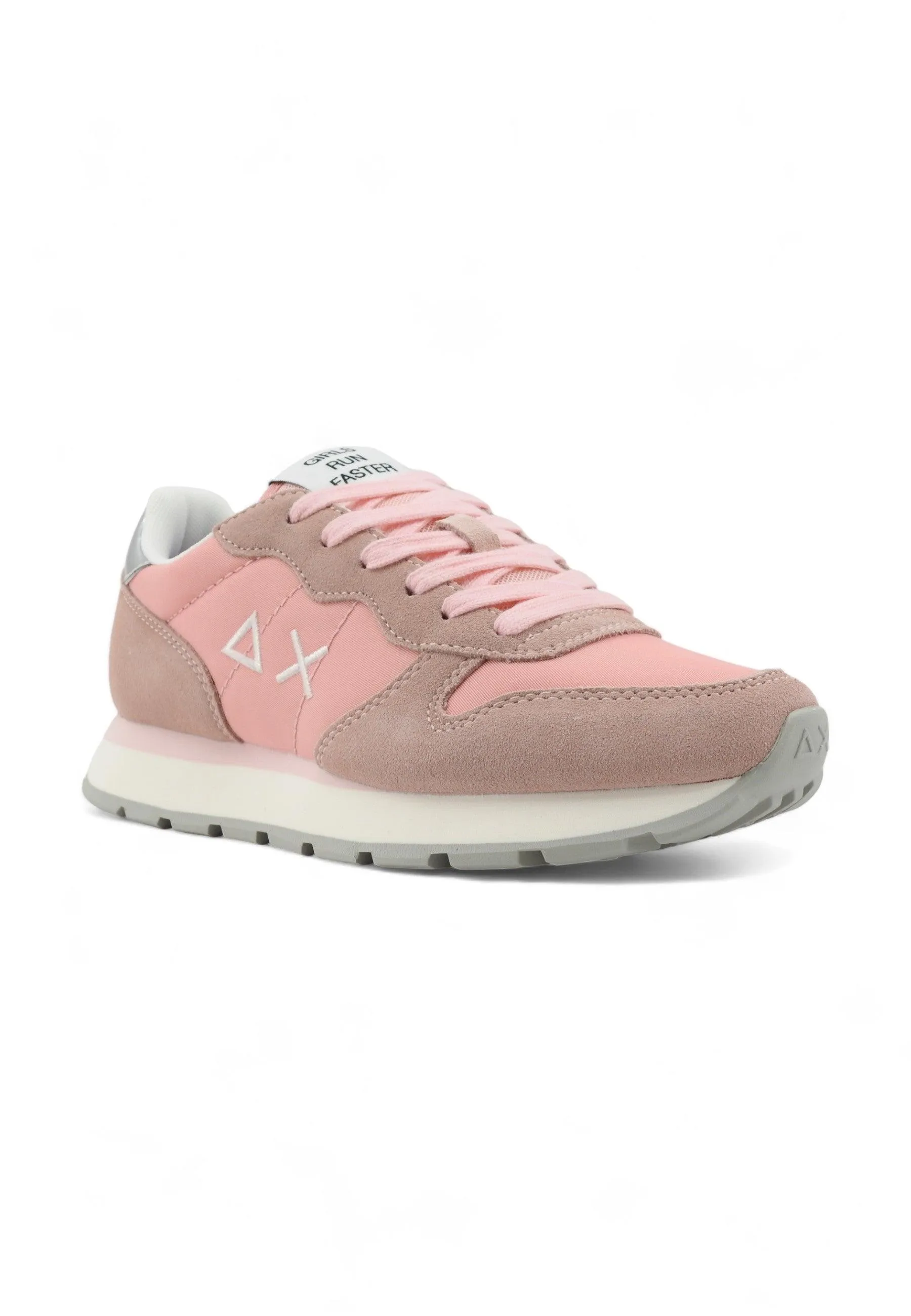 SUN68 Ally Gold Silver Sneaker Donna Rosa Z34202