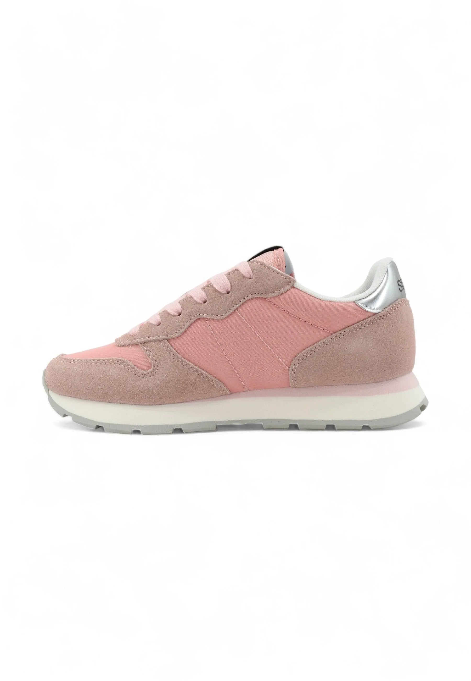 SUN68 Ally Gold Silver Sneaker Donna Rosa Z34202