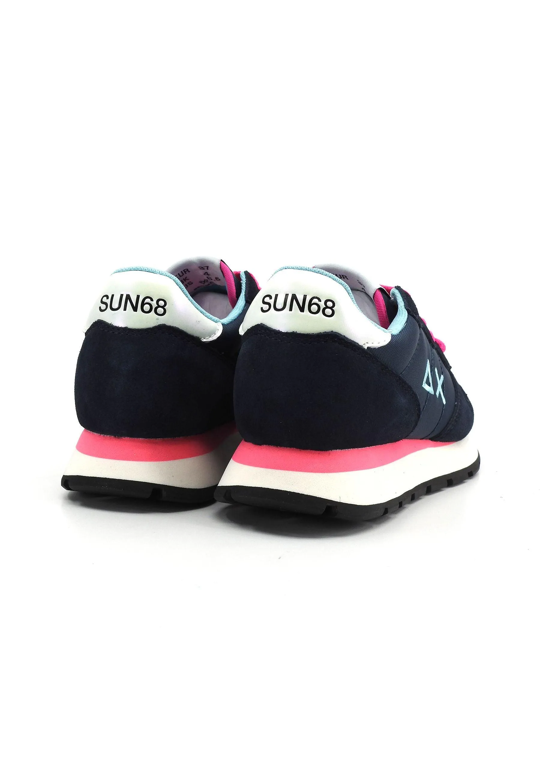 SUN68 Ally Solid Sneaker Donna Navy Blue Z34201