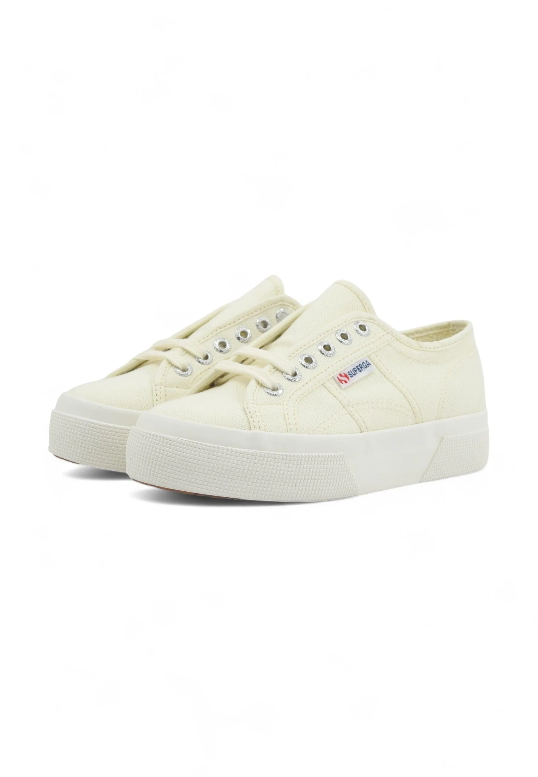 SUPERGA 2740 Platform Sneaker Donna Beige Natural Avorio S21384W