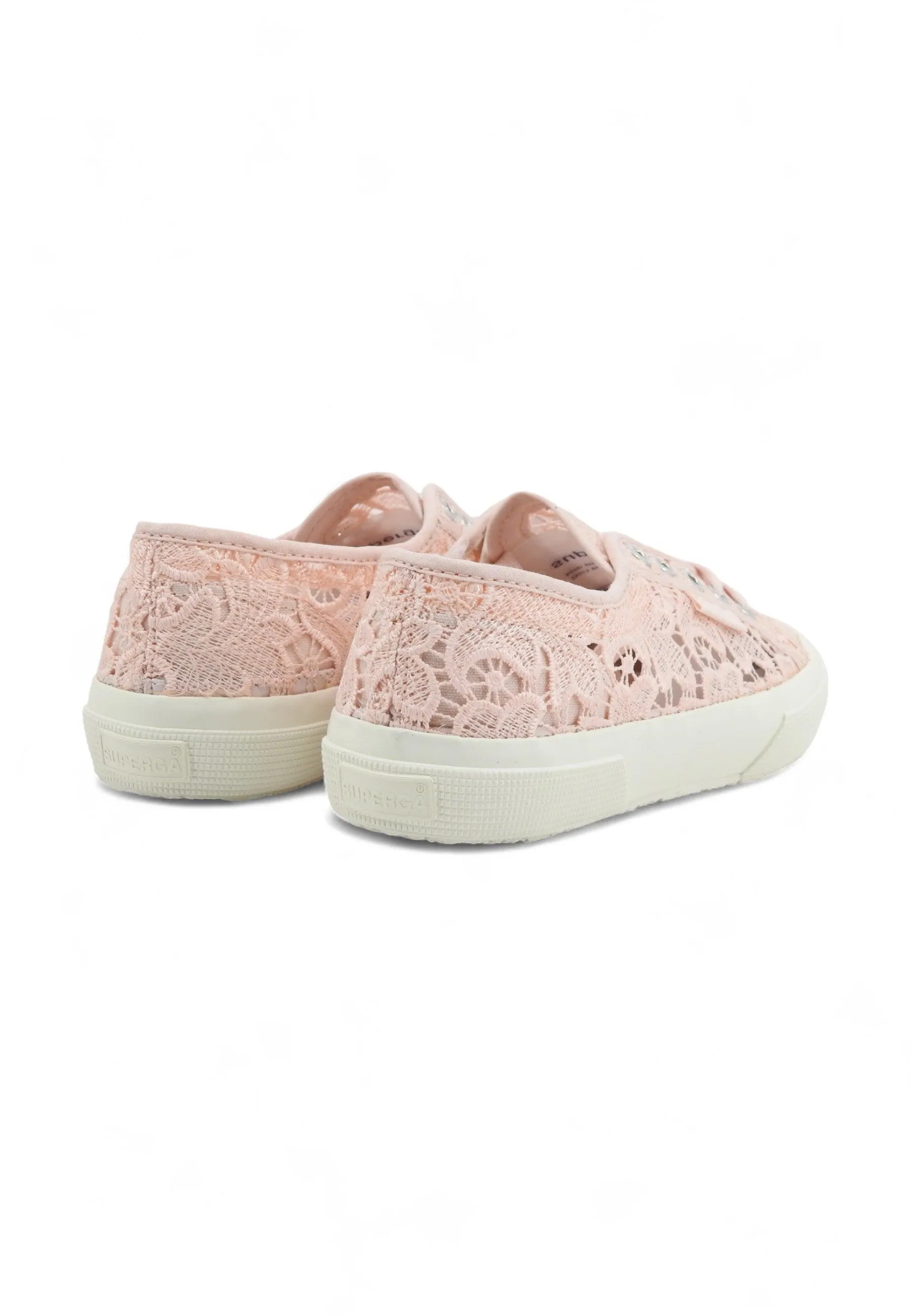 SUPERGA 2750 Macrame Sneaker Donna Pink Ish Avorio S81219W