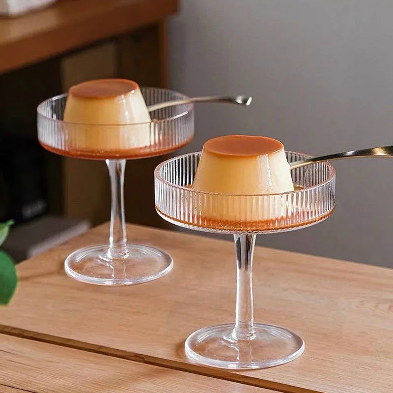 Tall Stemmed Dessert Glasses - Set of 4