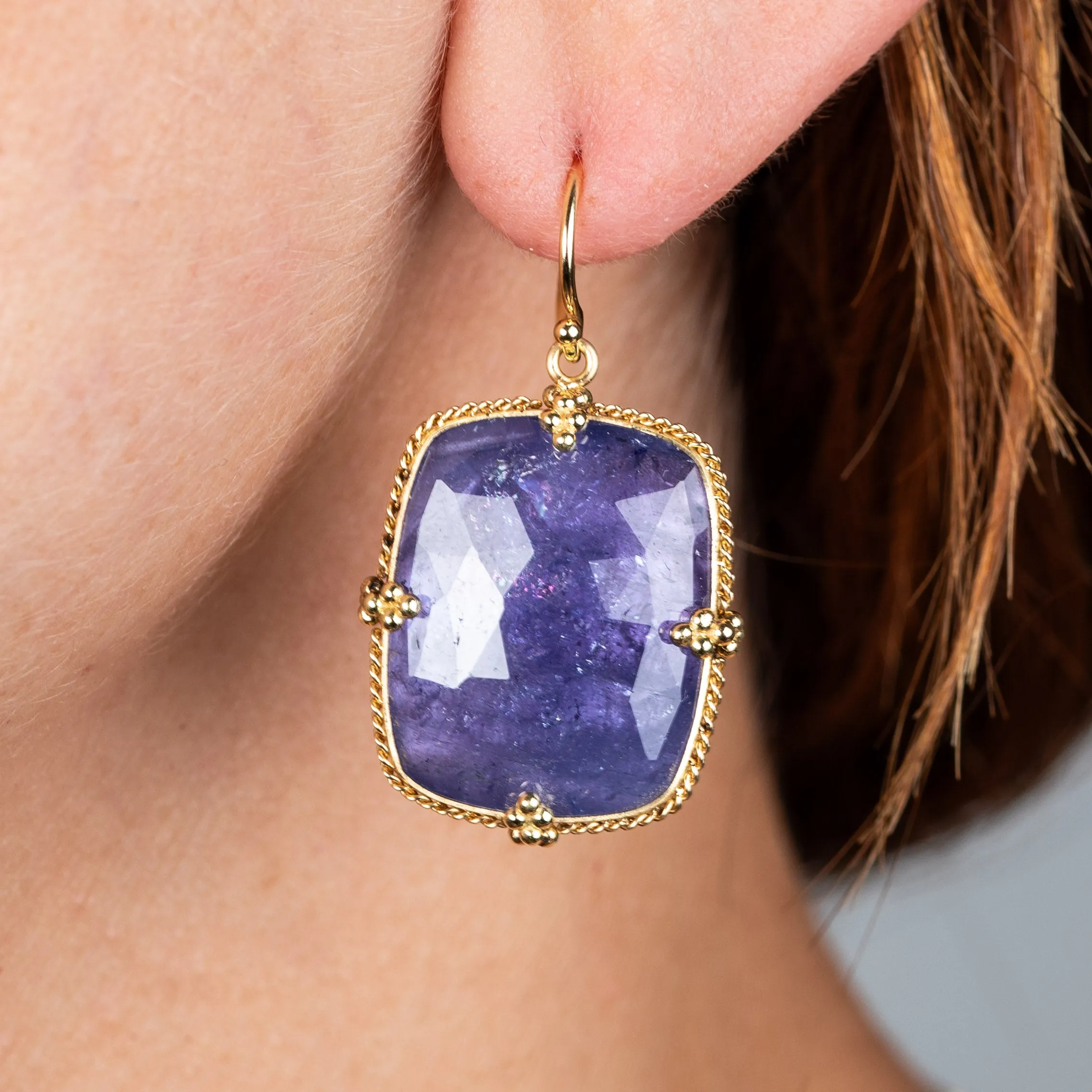 Tanzanite Statement Earrings