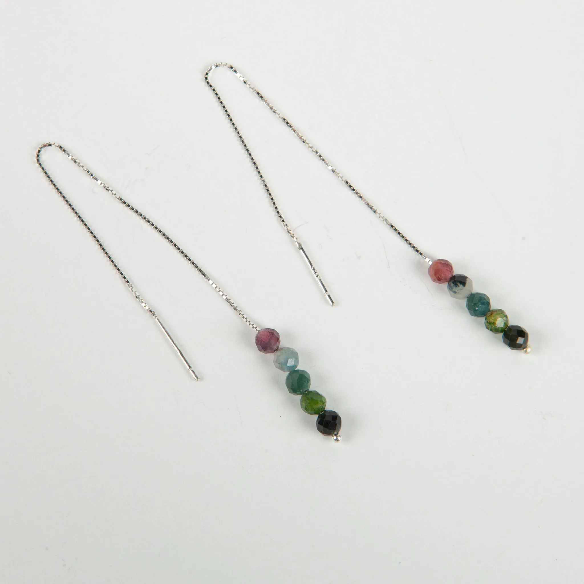 Tourmaline Threader Earrings