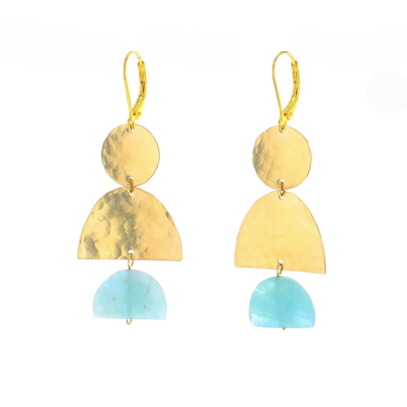 Tunisia Earrings - Amazonite