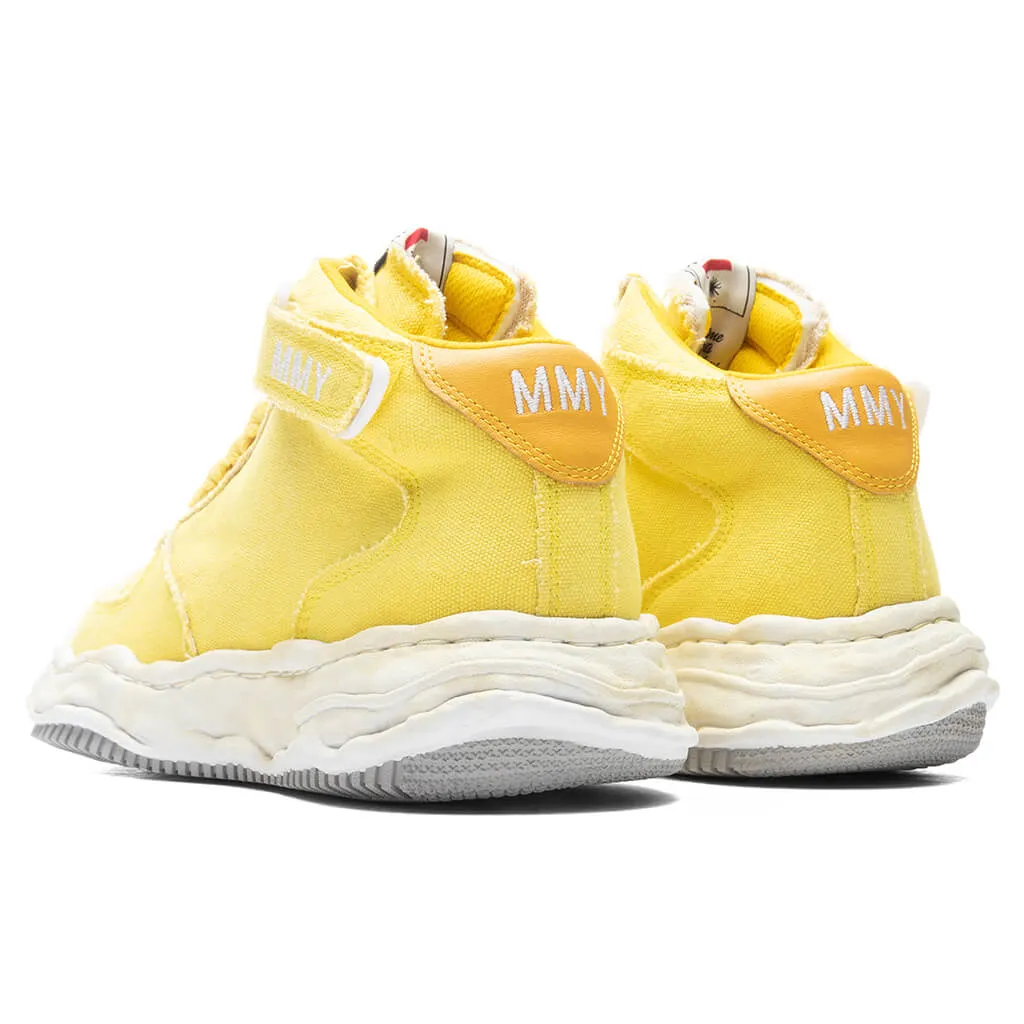 Wayne High OG Sole Washed Canvas Sneaker - Yellow