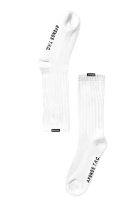 White Everyday Hemp Socks One Pack