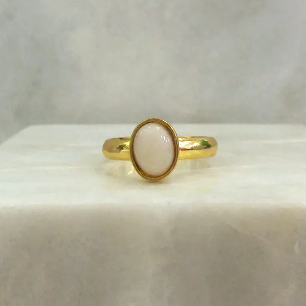 White Opal Maxi Ring